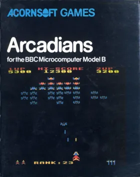 Arcadians (1982)(Acornsoft)[h2] box cover front